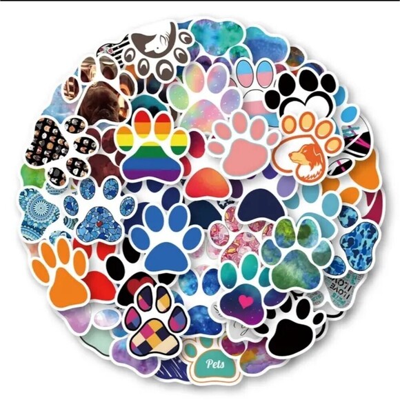 Paw print sticker bundle animal decals - Picture 8 of 8